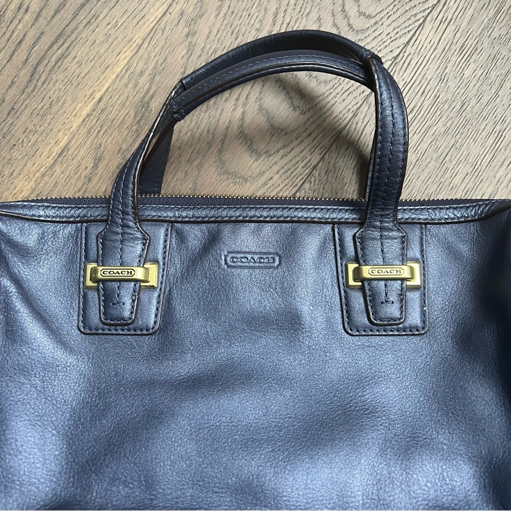 Taylor Leather Satchel (midnight dark blue)
